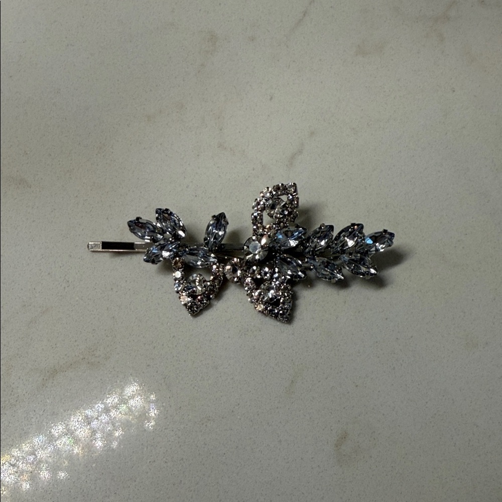 Elegant Silver and Gray Hair Clip